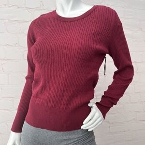 Active USA Pullover  Knitted Sweater - Burgundy-  Size Large NEW